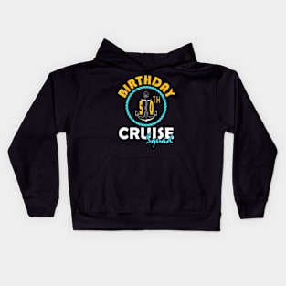 50Th Birthday Cruise Squad 2024 Matching Party Family Kids Hoodie